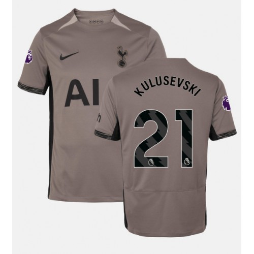 Fotballdrakt Herre Tottenham Hotspur Dejan Kulusevski #21 Tredjedrakt 2023-24 Kortermet